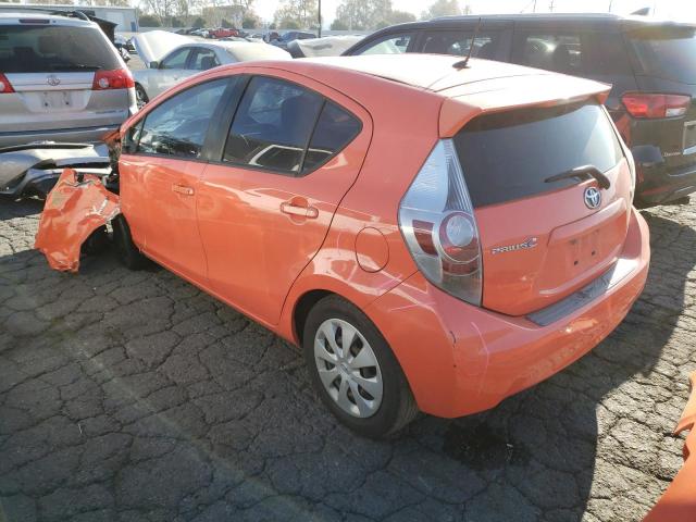 JTDKDTB34E1064971 - 2014 TOYOTA PRIUS C ORANGE photo 2