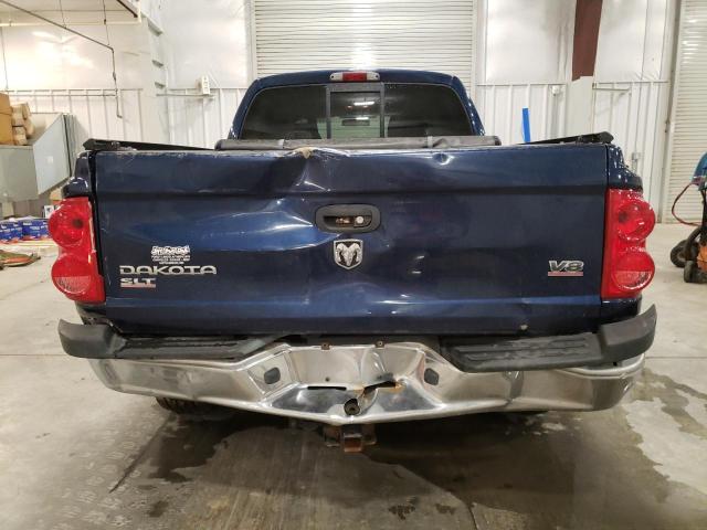 1D7HW48NX5S158419 - 2005 DODGE DAKOTA QUA BLUE photo 6