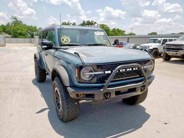 1FMEE5EP3MLA40437 - 2021 FORD BRONCO FIR BLUE photo 1