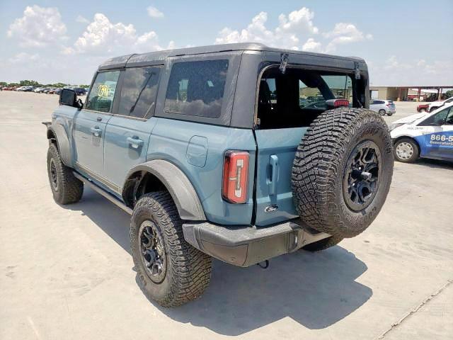 1FMEE5EP3MLA40437 - 2021 FORD BRONCO FIR BLUE photo 3