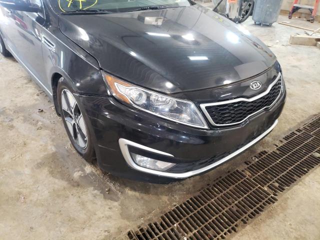 KNAGM4AD6C5019586 - 2012 KIA OPTIMA HYB BLACK photo 9