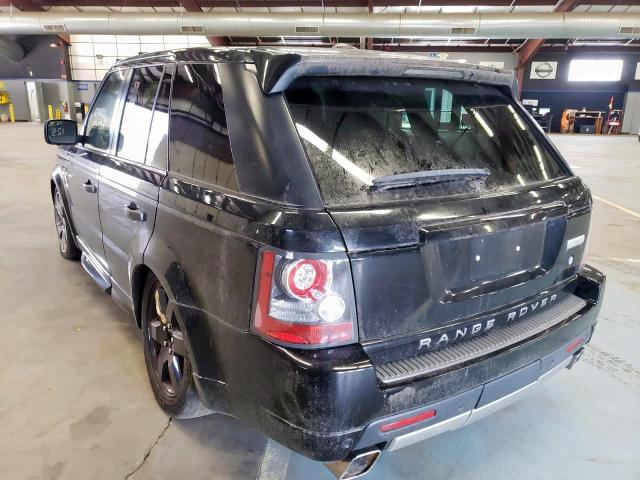 SALSP2E48BA286620 - 2011 LAND ROVER RANGE ROVE BLACK photo 3