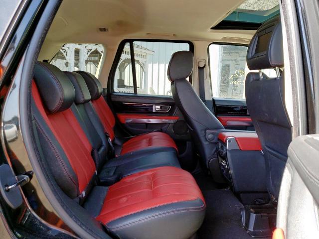 SALSP2E48BA286620 - 2011 LAND ROVER RANGE ROVE BLACK photo 6