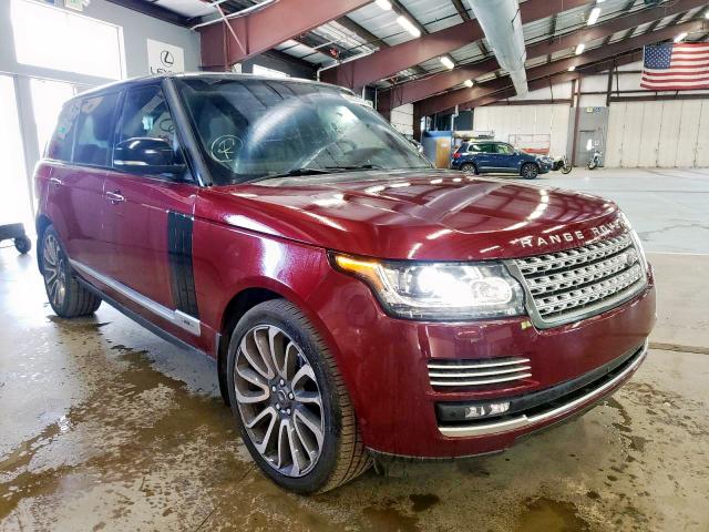 SALGV3EF1GA300528 - 2016 LAND ROVER RANGE ROVE BURGUNDY photo 1