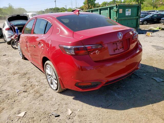 19UDE2F3XHA004922 - 2017 ACURA ILX BASE W RED photo 3