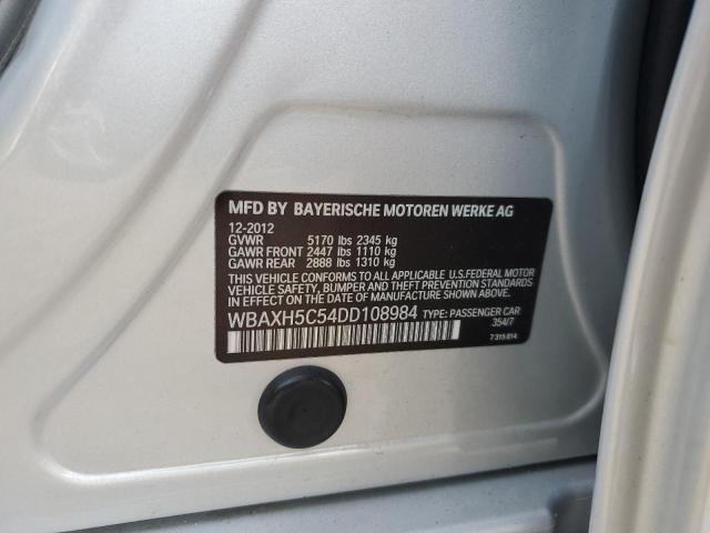 WBAXH5C54DD108984 - 2013 BMW 528 SILVER photo 12