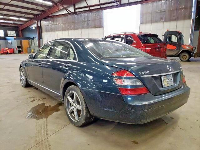 WDDNG86X57A143301 - 2007 MERCEDES-BENZ S 550 4MAT BLUE photo 3