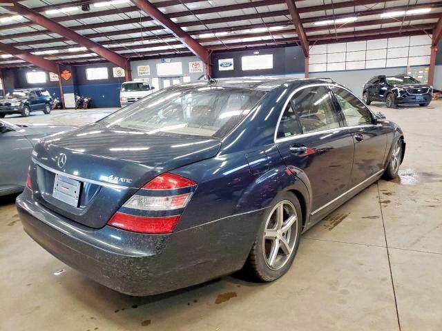 WDDNG86X57A143301 - 2007 MERCEDES-BENZ S 550 4MAT BLUE photo 4