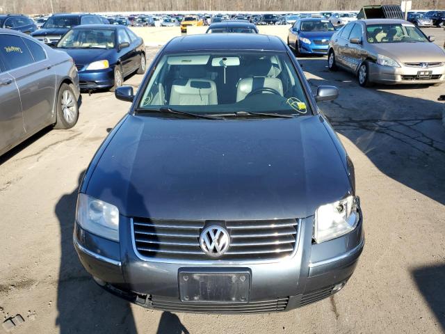 WVWPD63B41P138703 - 2001 VOLKSWAGEN PASSAT GLS GRAY photo 5