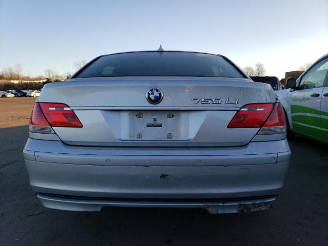 WBAHN835X7DT65246 - 2007 BMW 750 SILVER photo 6