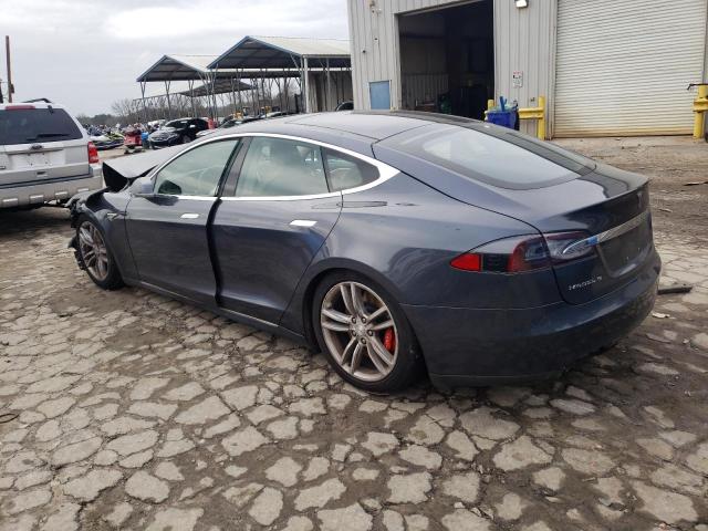 5YJSA1H12EFP57449 - 2014 TESLA MODEL S Մոխրագույն լուսանկար 2