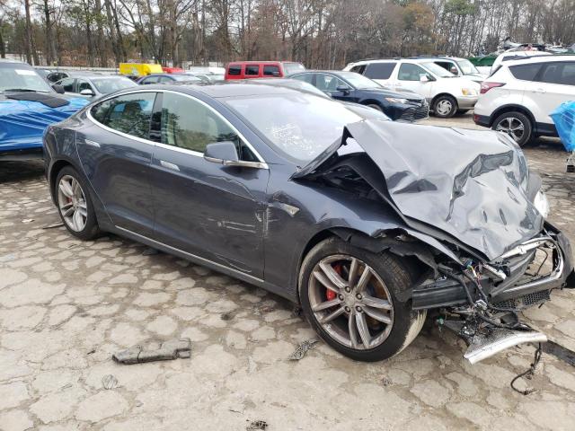 5YJSA1H12EFP57449 - 2014 TESLA MODEL S Մոխրագույն լուսանկար 4
