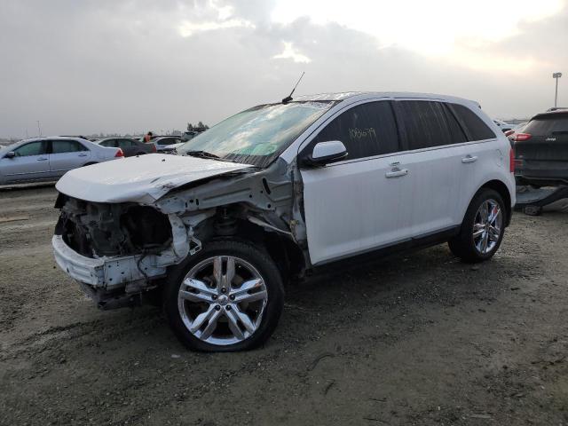 2FMDK3KC1DBE11654 - 2013 FORD EDGE LIMIT WHITE photo 1