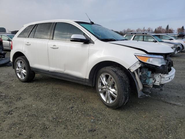 2FMDK3KC1DBE11654 - 2013 FORD EDGE LIMIT WHITE photo 4