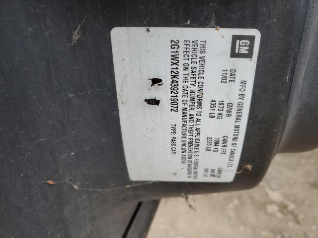 2G1WX12K439219072 - 2003 CHEVROLET MONTE CARL 白色 照片 12