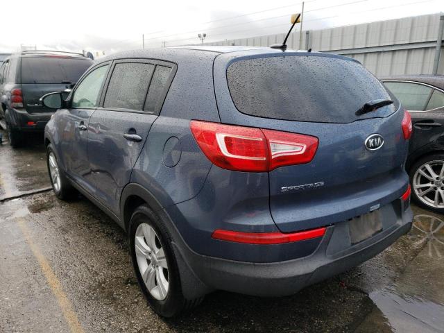 KNDPB3A28C7252987 - 2012 KIA SPORTAGE B BLUE photo 3