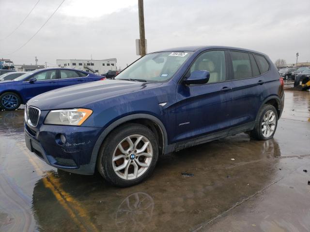 5UXWX9C52D0A13308 - 2013 BMW X3 XDRIVE2 BLUE photo 1