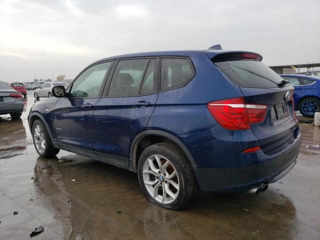 5UXWX9C52D0A13308 - 2013 BMW X3 XDRIVE2 BLUE photo 2