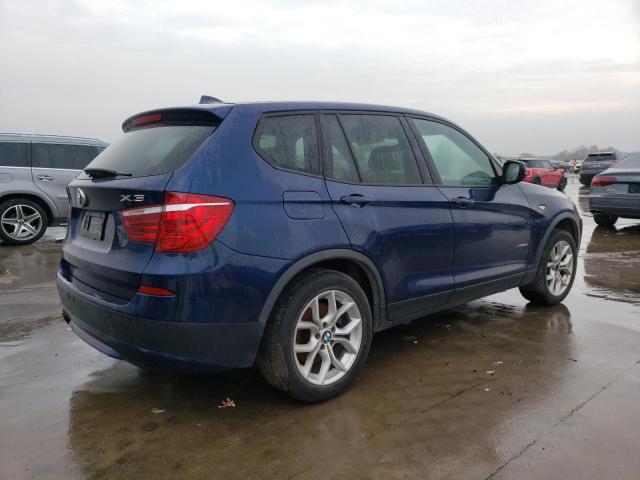 5UXWX9C52D0A13308 - 2013 BMW X3 XDRIVE2 BLUE photo 3