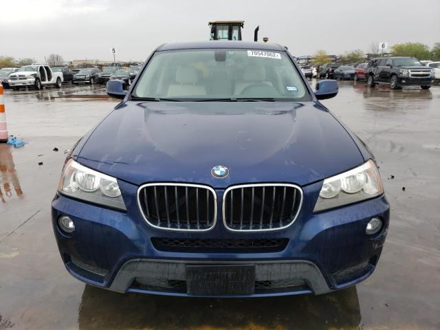 5UXWX9C52D0A13308 - 2013 BMW X3 XDRIVE2 BLUE photo 5