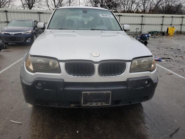 WBXPA73454WC42679 - 2004 BMW X3 2.5I SILVER photo 5