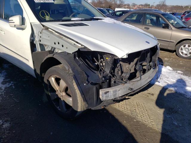 4JGBB8GB3BA714724 - 2011 MERCEDES-BENZ ML 350 4MA WHITE photo 9