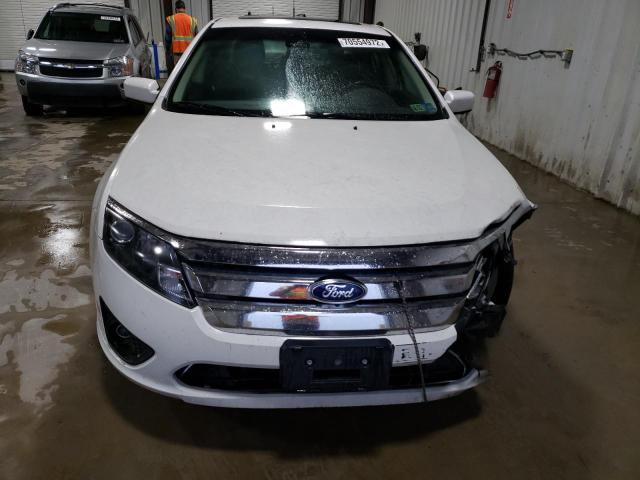 3FAHP0CG2CR168515 - 2012 FORD FUSION SEL WHITE photo 5