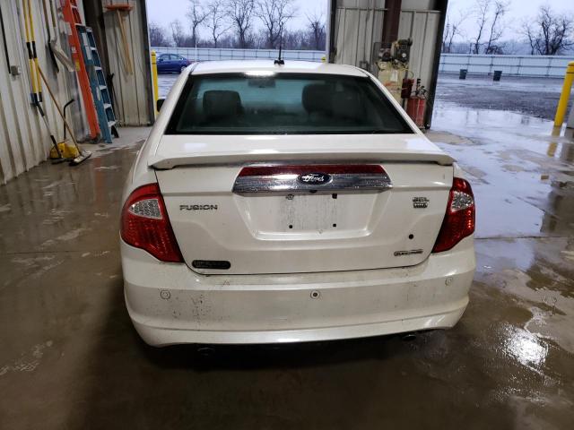 3FAHP0CG2CR168515 - 2012 FORD FUSION SEL WHITE photo 6