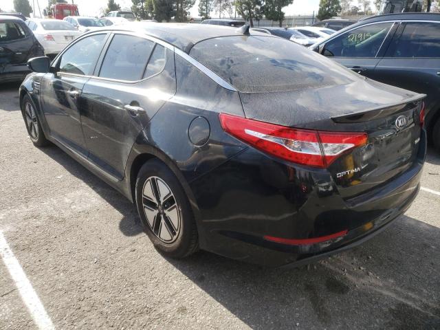 KNAGM4AD7C5031147 - 2012 KIA OPTIMA HYB BLACK photo 2