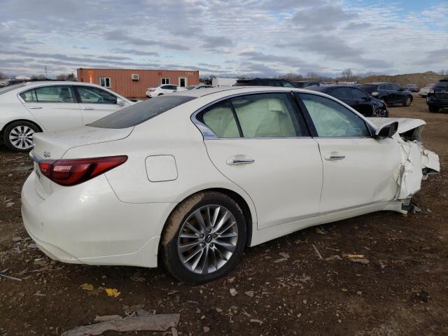 JN1EV7AR0KM552481 - 2019 INFINITI Q50 LUXE WHITE photo 3