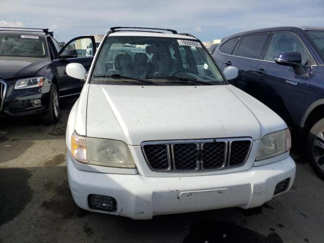 JF1SF65651H728753 - 2001 SUBARU FORESTER S WHITE photo 5