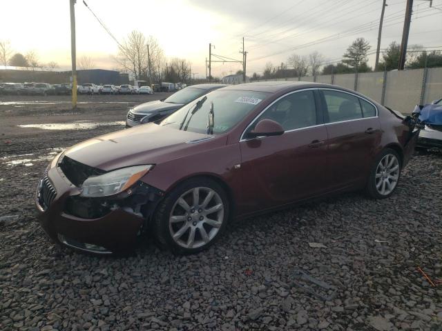 W04G05GV7B1055517 - 2011 BUICK REGAL CXL MAROON photo 1