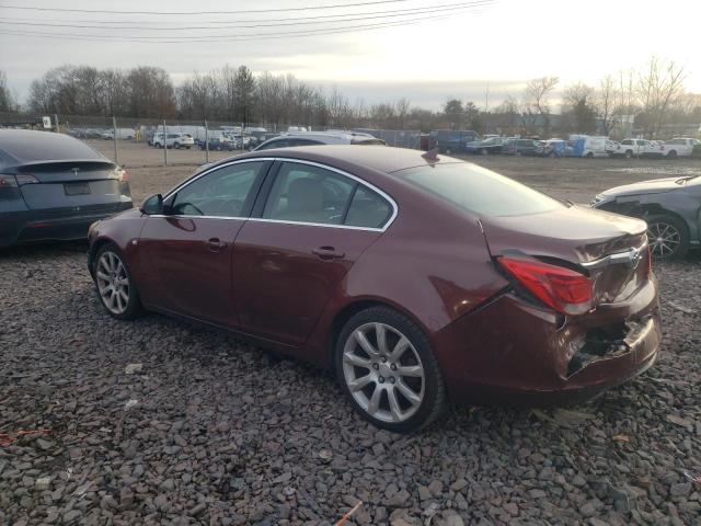 W04G05GV7B1055517 - 2011 BUICK REGAL CXL MAROON photo 2