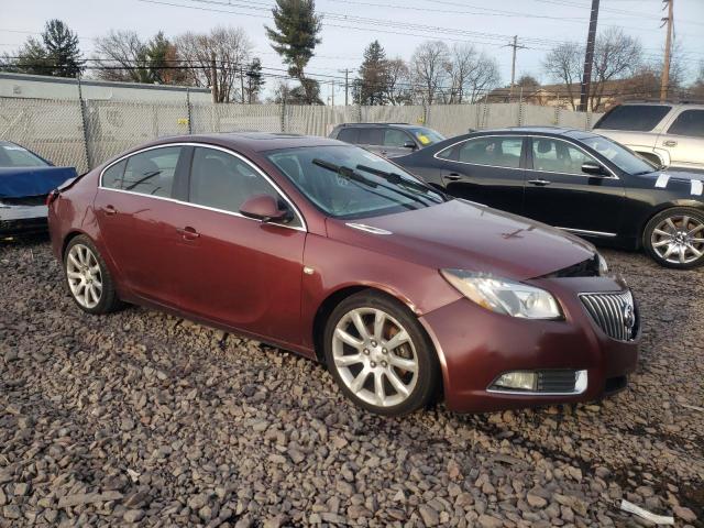 W04G05GV7B1055517 - 2011 BUICK REGAL CXL MAROON photo 4