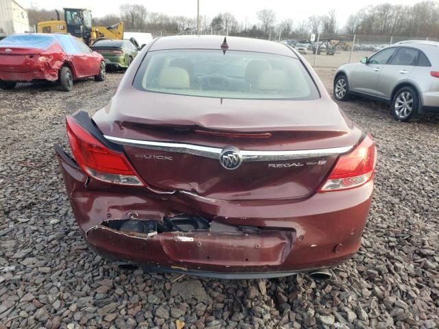 W04G05GV7B1055517 - 2011 BUICK REGAL CXL MAROON photo 6