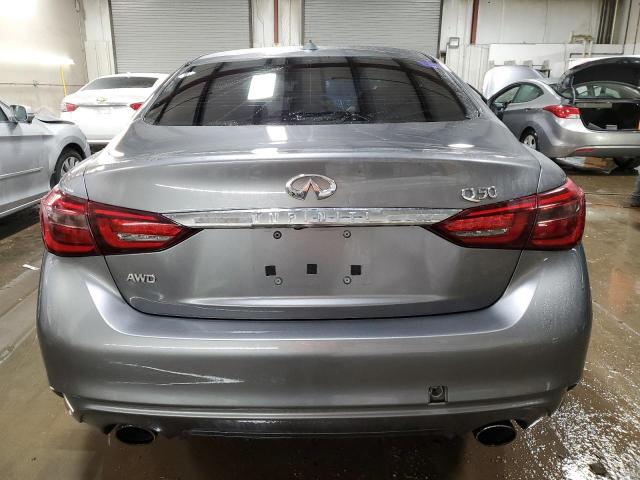 JN1EV7AR3JM431037 - 2018 INFINITI Q50 LUXE GRAY photo 6