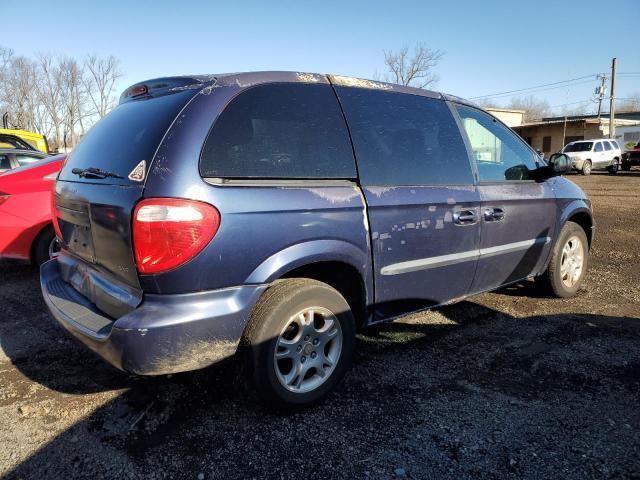 1D4GP45R44B552137 - 2004 DODGE CARAVAN SX BLUE photo 3