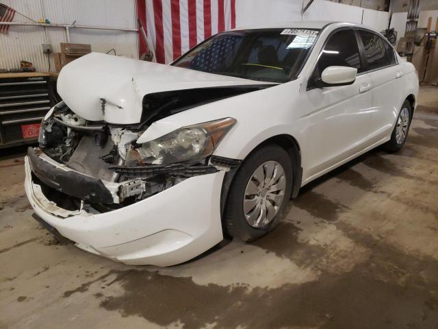 1HGCP26399A086536 - 2009 HONDA ACCORD LX WHITE photo 2