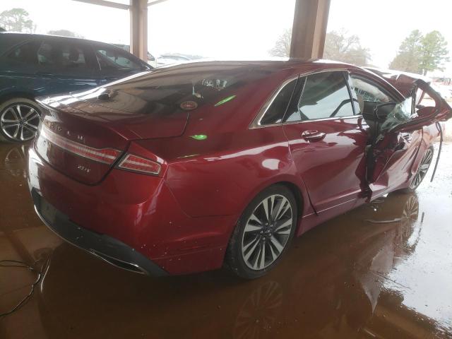 3LN6L5E93JR615547 - 2018 LINCOLN MKZ RESERV ბურგუნდია ფოტო 3