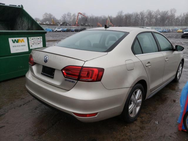 3VW637AJXDM311131 - 2013 VOLKSWAGEN JETTA HYBR SILVER photo 3