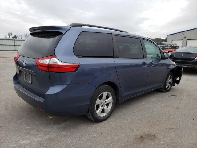 5TDKK3DCXFS584051 - 2015 TOYOTA SIENNA LE BLUE photo 3