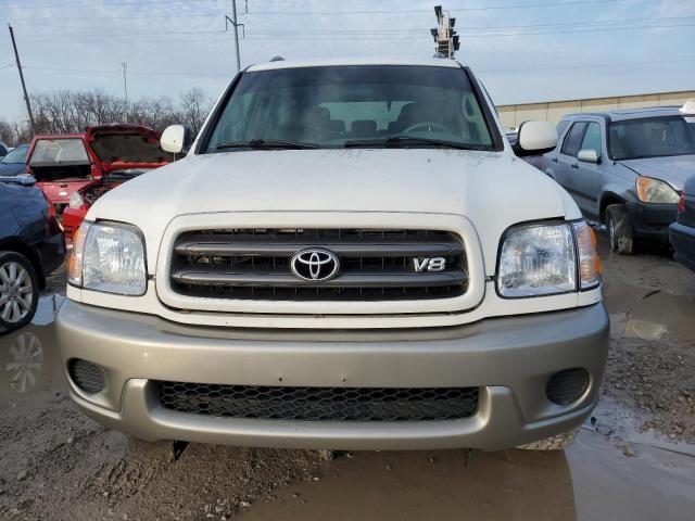 5TDBT44A42S115159 - 2002 TOYOTA SEQUOIA-V8 WHITE photo 5