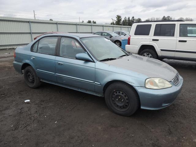 2HGEJ6611YH571527 - 2000 HONDA CIVIC BASE BLUE photo 4