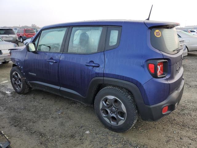 ZACCJAAT7GPD82654 - 2016 JEEP RENEGADE S Mavi foto 2
