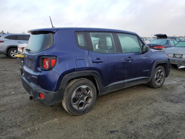 ZACCJAAT7GPD82654 - 2016 JEEP RENEGADE S BLUE photo 3