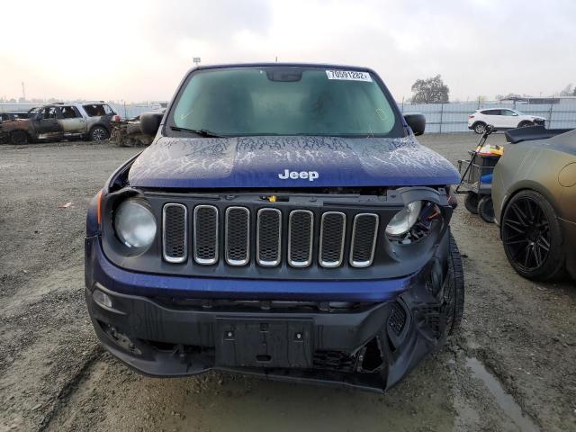 ZACCJAAT7GPD82654 - 2016 JEEP RENEGADE S Mavi foto 5