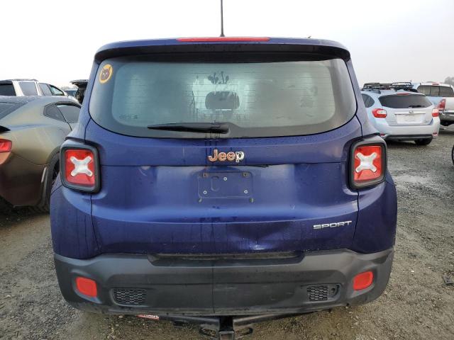 ZACCJAAT7GPD82654 - 2016 JEEP RENEGADE S BLUE photo 6