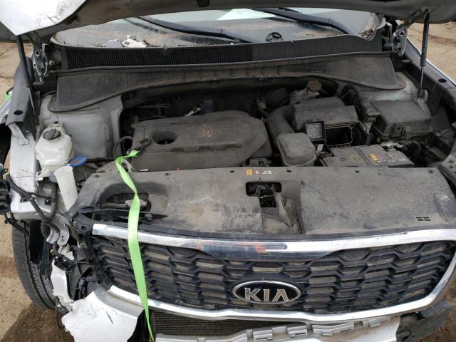 5XYPG4A35KG577761 - 2019 KIA SORENTO L SILVER photo 11