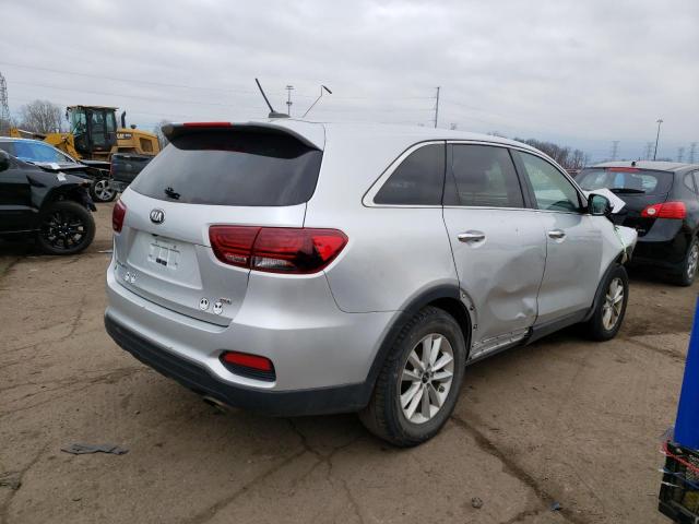 5XYPG4A35KG577761 - 2019 KIA SORENTO L SILVER photo 3