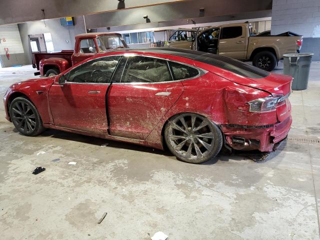 5YJSA1E22JF****** - 2018 TESLA MODEL S Rojo foto 2